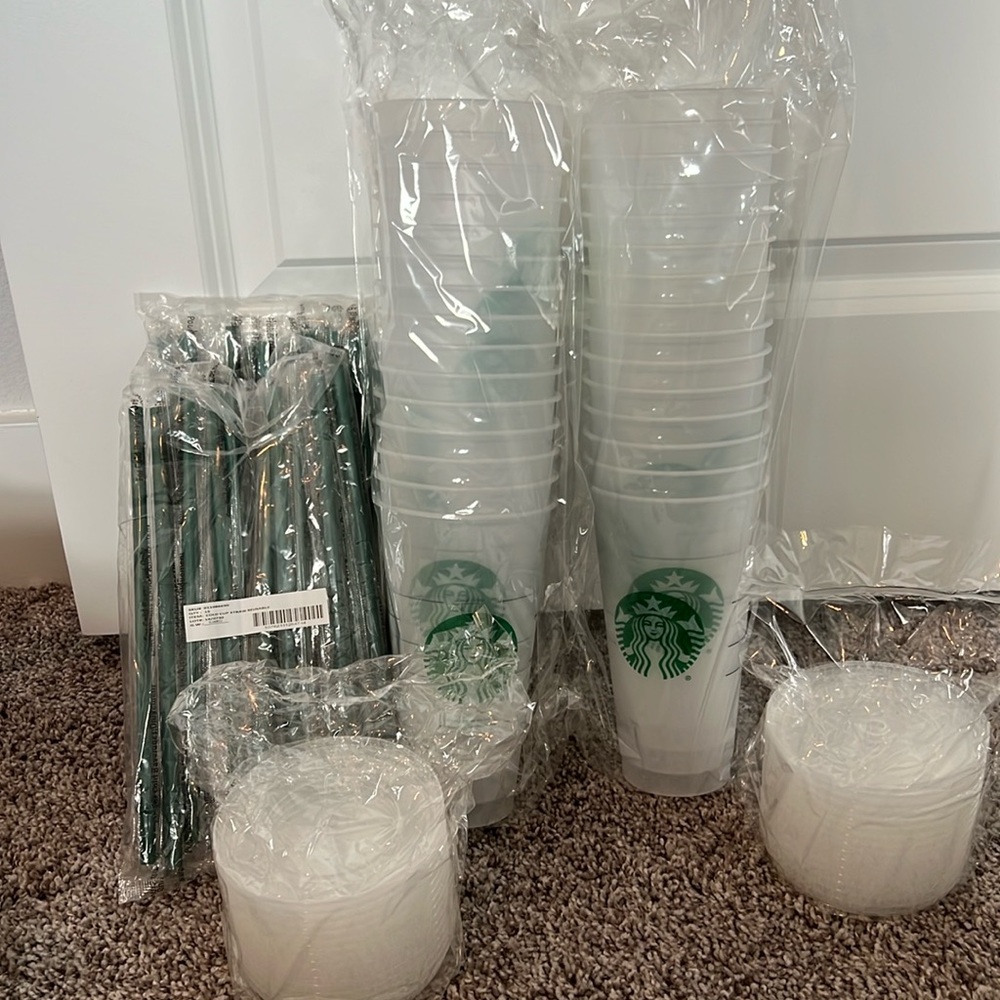 #Starbucks Cold Cups Bulk, Starbucks Reusable Cup -Plain Starbucks Cup.
